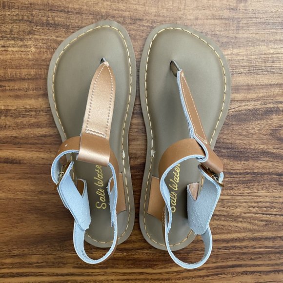 NWOB Girls Salt Water Rose Gold Sandals - Picture 6 of 9